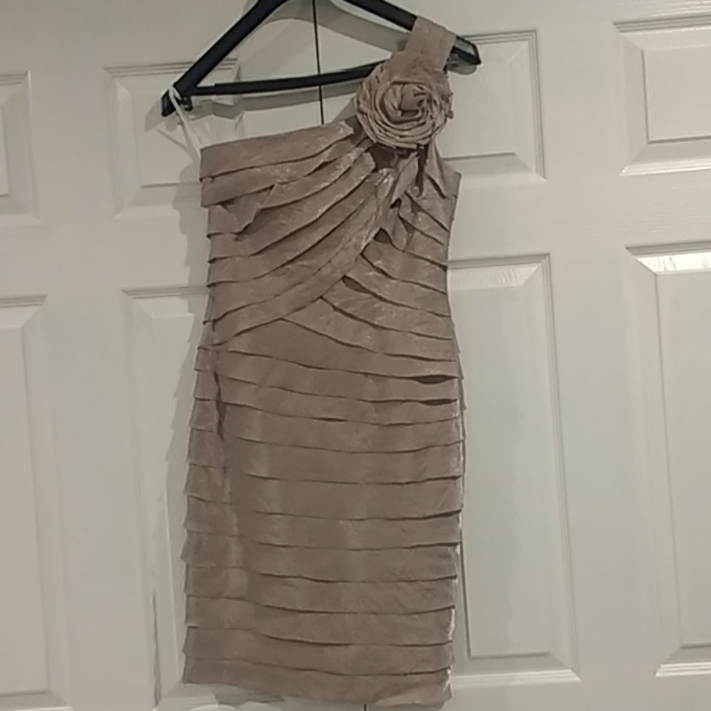 One shoulder cocktail dress
